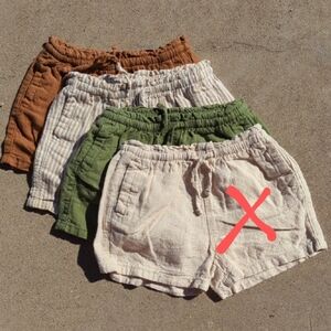 Bundle of Old Navy Linen Blend Shorts For Toddler, 2T